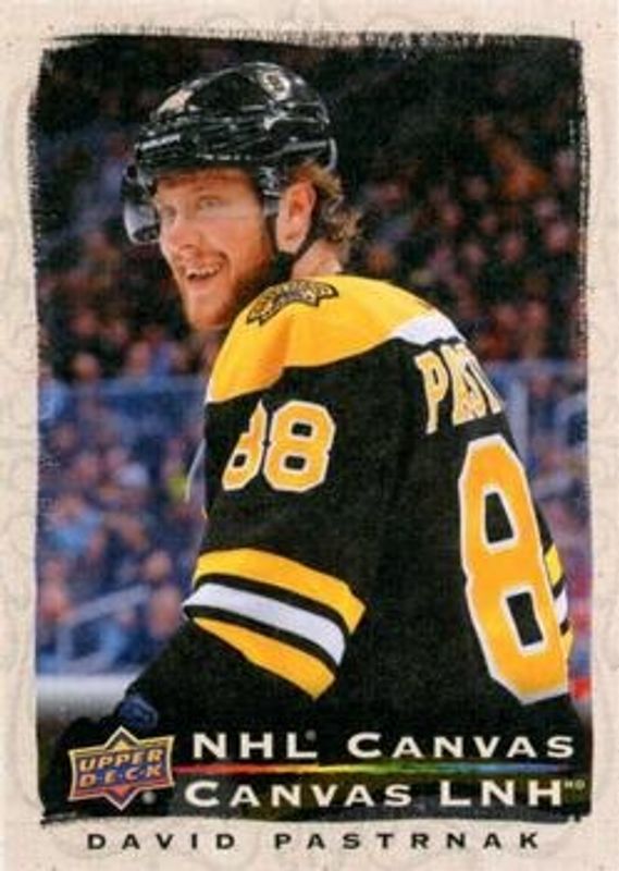 David Pastrnak 2020 Upper Deck Tim Hortons #C-8 NHL Canvas RAW