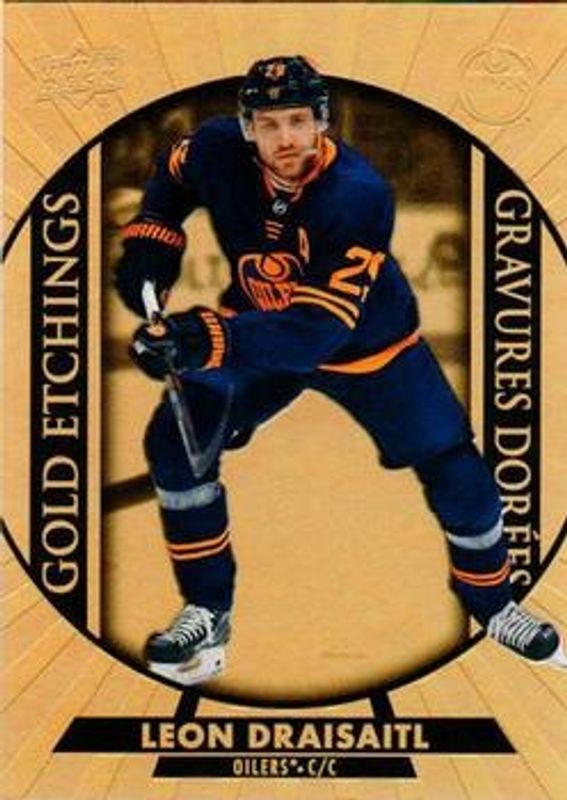 Leon Draisaitl 2020 Upper Deck Tim Hortons #G-14 Gold Etchings RAW