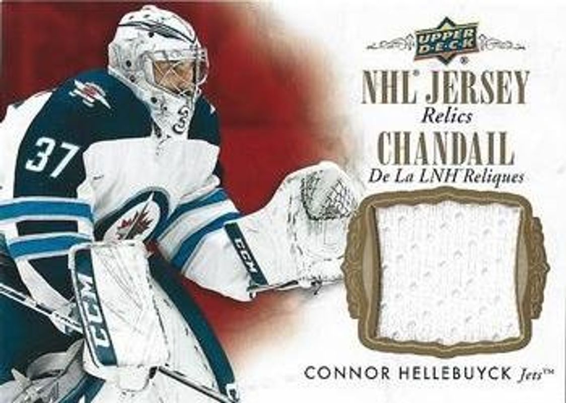 Connor Hellebuyck 2020 Upper Deck Tim Hortons #J-CH NHL Jersey Relics RAW