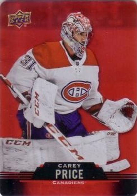 Carey Price 2020 Upper Deck Tim Hortons #DC-18 Red Die-Cut RAW