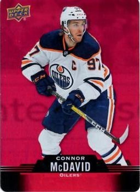 Connor McDavid 2020 Upper Deck Tim Hortons #DC-44 Red Die-Cut RAW
