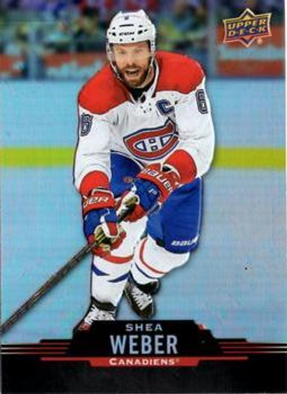 Shea Weber 2020 Upper Deck Tim Hortons #39 Base RAW