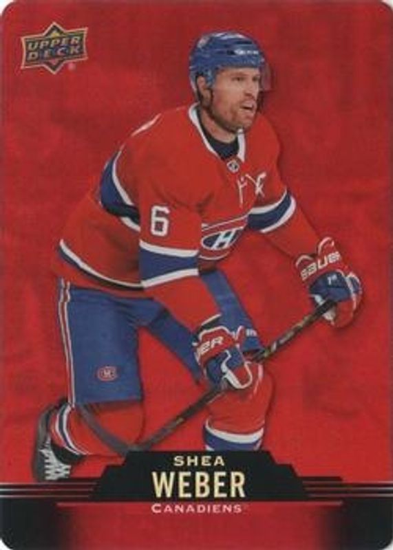 Shea Weber 2020 Upper Deck Tim Hortons #DC-20 Red Die-Cut RAW