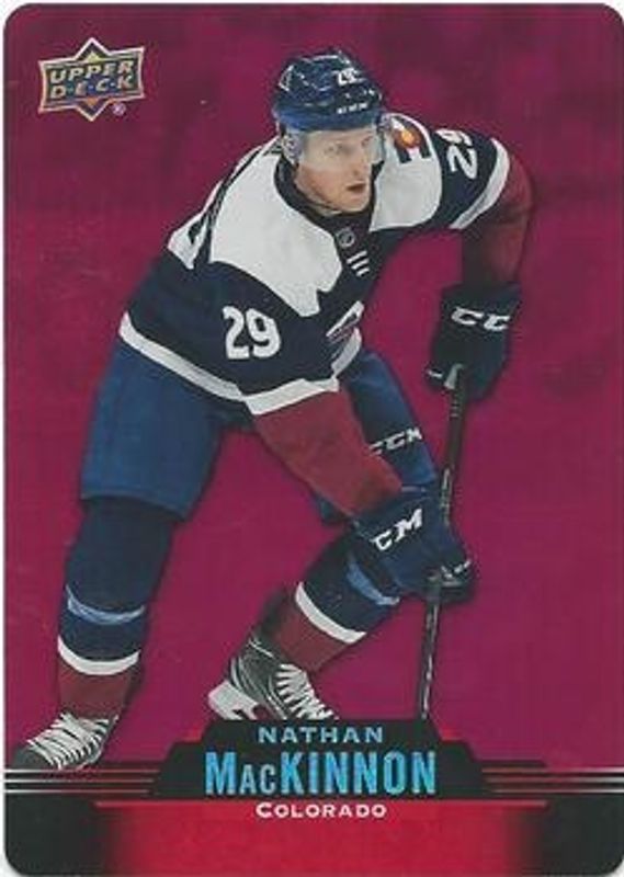 Nathan MacKinnon 2020 Upper Deck Tim Hortons #DC-16 Red Die-Cut RAW