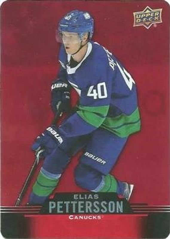 Elias Pettersson 2020 Upper Deck Tim Hortons #DC-21 Red Die-Cut RAW
