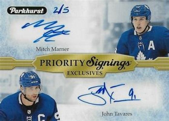 2020 Upper Deck Spring Promotion #PS-MN Parkhurst Priority Signings Duals /5