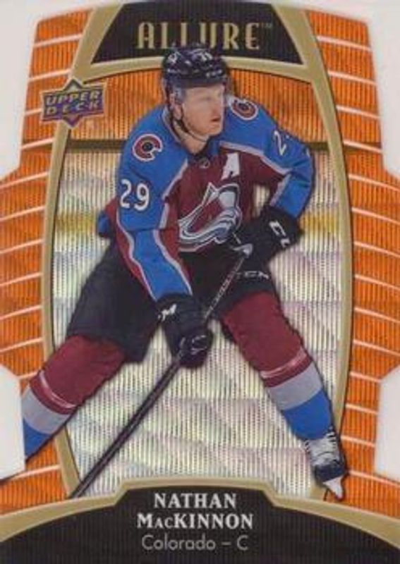 Nathan MacKinnon 2019 Upper Deck Allure #42 Orange Slice /199 RAW