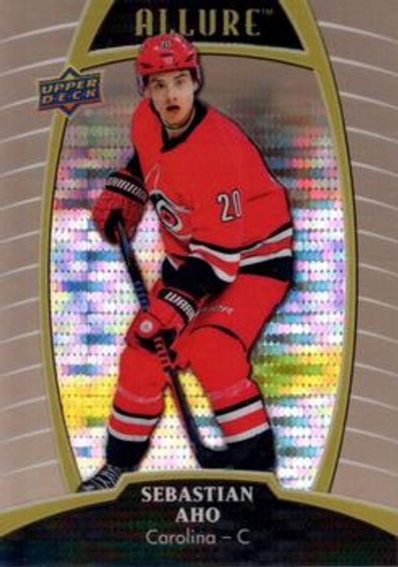 Sebastian Aho 2019 Upper Deck Allure #4 Pewter RAW