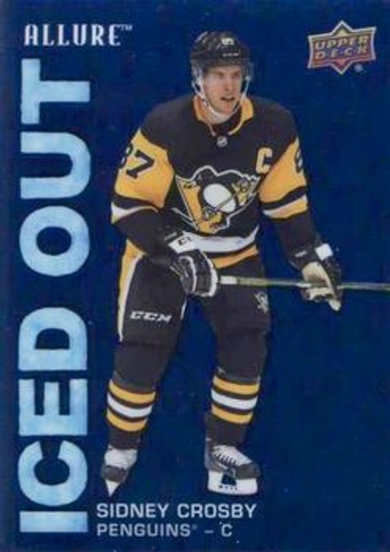 Sidney Crosby 2019 Upper Deck Allure #IO-SC Iced Out RAW