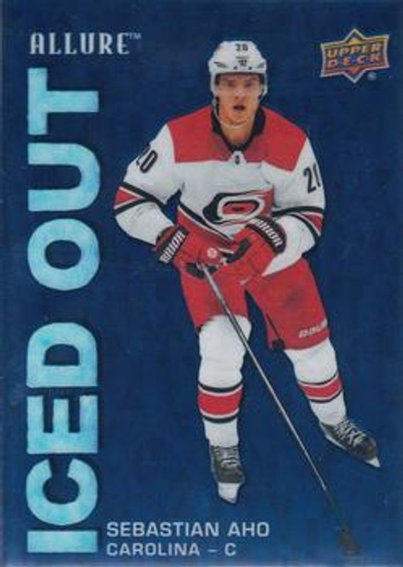 Sebastian Aho 2019 Upper Deck Allure #IO-SA Iced Out RAW