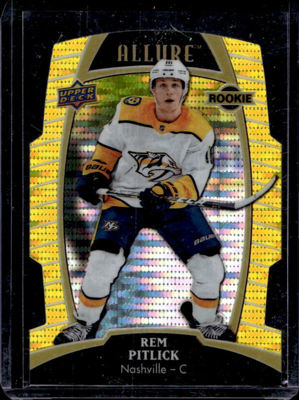 Rem Pitlick 2019 Upper Deck Allure #67 Yellow Taxi Rookie RAW
