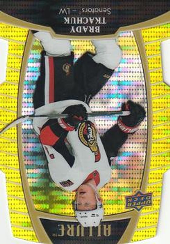 Brady Tkachuk 2019 Upper Deck Allure #12 Yellow Taxi RAW