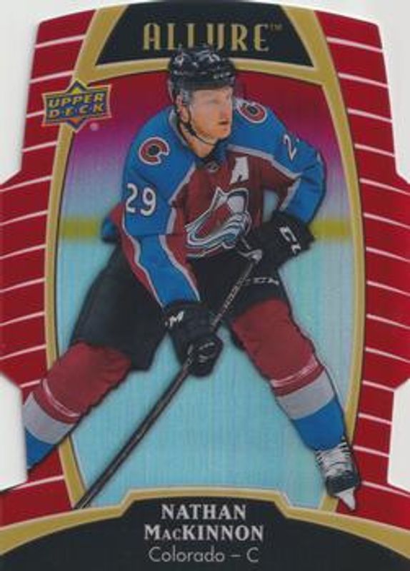 Nathan MacKinnon 2019 Upper Deck Allure #42 Red Rainbow RAW