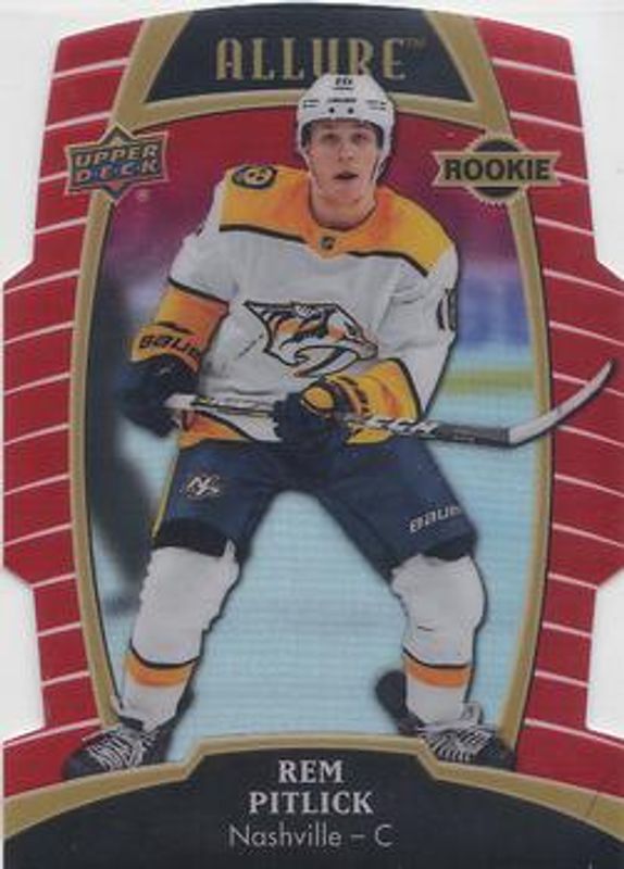Rem Pitlick 2019 Upper Deck Allure #67 Red Rainbow Rookie RAW