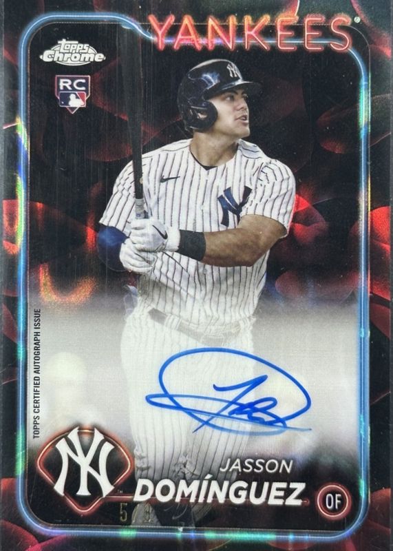 2024 Topps Chrome Update #RA-JDZ Autographs - Black & Red Lava Lamp Refractor /8