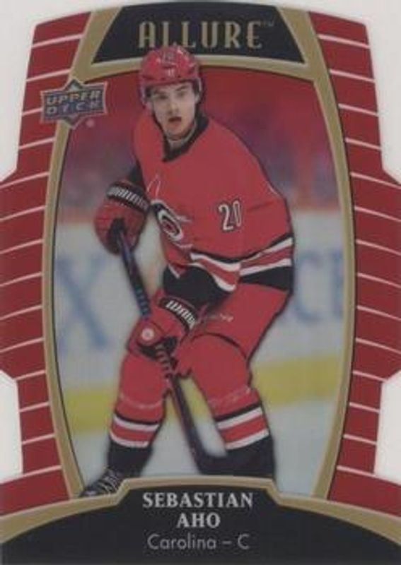 Sebastian Aho 2019 Upper Deck Allure #4 Red Rainbow RAW