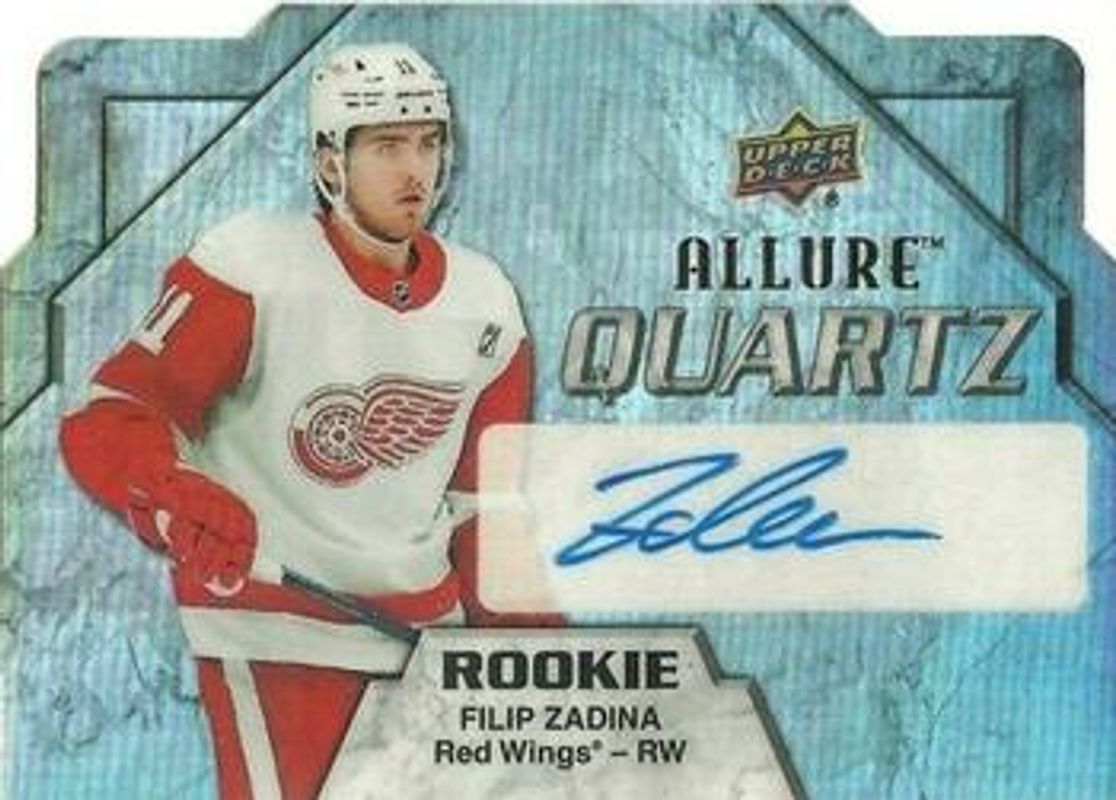 Filip Zadina 2019 Upper Deck Allure #AQR-FZ Quartz Rookie Autographs RAW