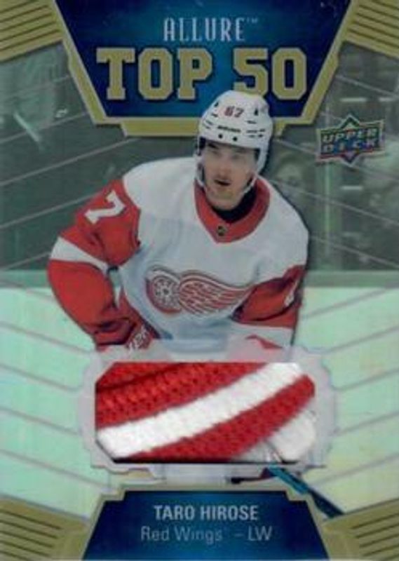 Taro Hirose 2019 Upper Deck Allure #T50-11 Top 50 Patch Relics /5 Rookie RAW