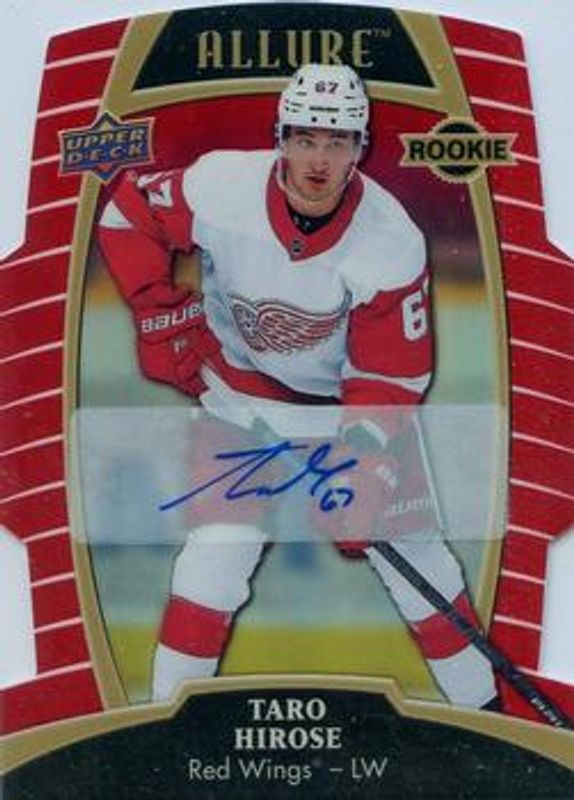 Taro Hirose 2019 Upper Deck Allure #75 Red Rainbow Autographs /349 Rookie RAW