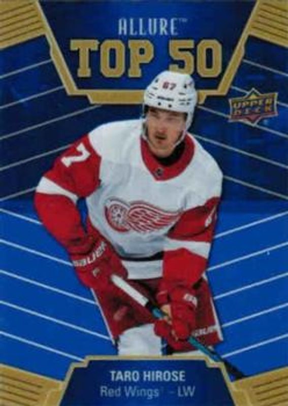 Taro Hirose 2019 Upper Deck Allure #T50-11 Top 50 Blue Rookie RAW