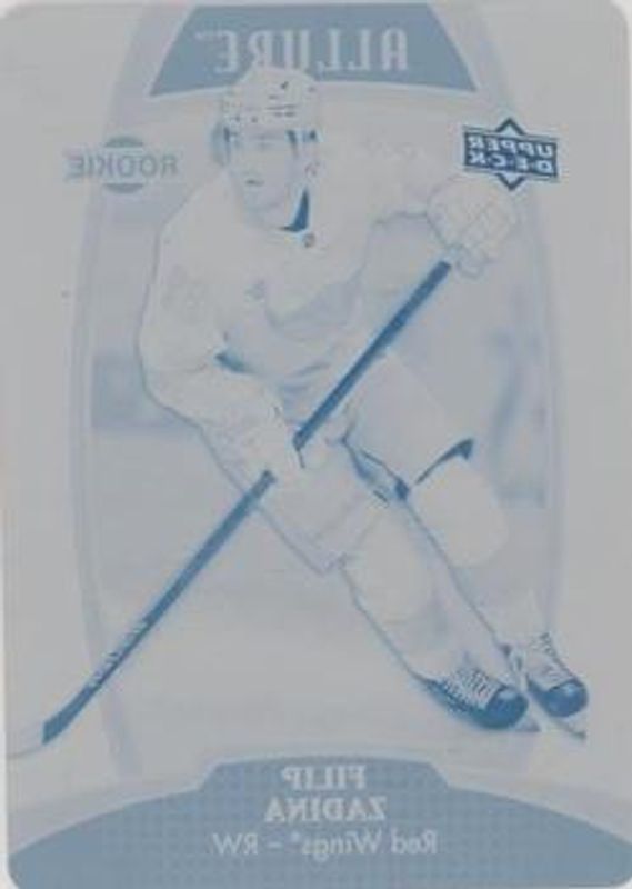 Filip Zadina 2019 Upper Deck Allure #81 Printing Plates Cyan /1 Rookie RAW