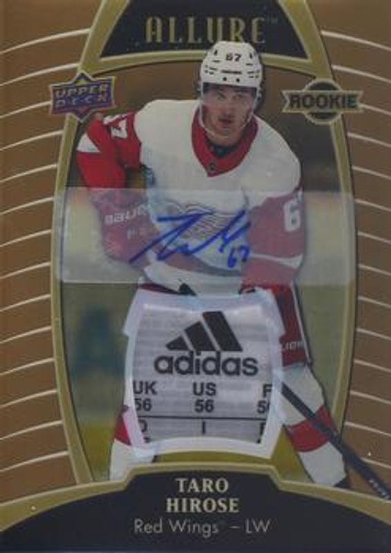Taro Hirose 2019 Upper Deck Allure #75 Golden Treasure Autographs Tag Relics /1 Rookie RAW