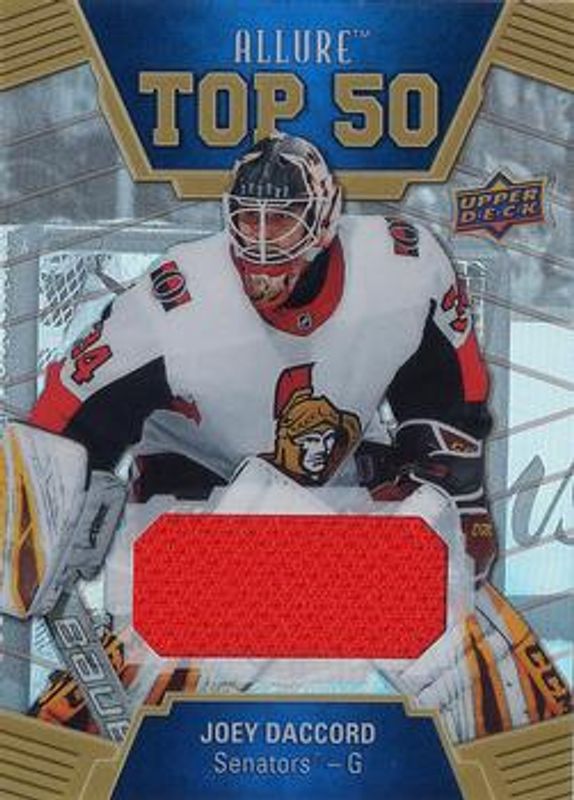 2019 Upper Deck Allure #T50-12 Top 50 Jersey Relics