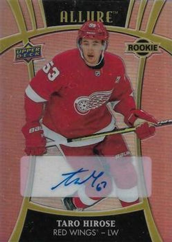 Taro Hirose 2019 Upper Deck Allure #122 Pink Diamond Autographs /59 Rookie RAW