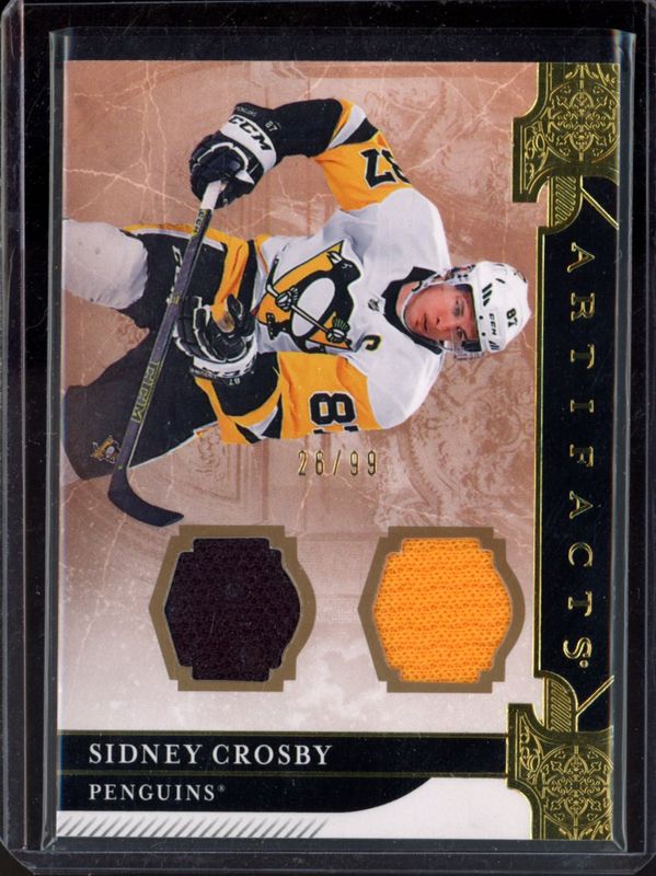Sidney Crosby 2019 Upper Deck Artifacts #110 Horizontal Materials - Gold /99 RAW