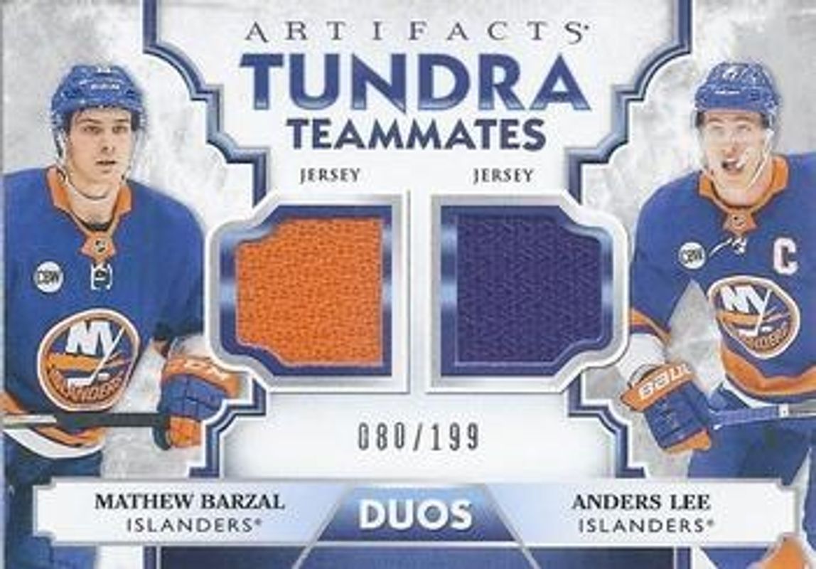 2019 Upper Deck Artifacts #T2-NYI Tundra Teammates Duos /199