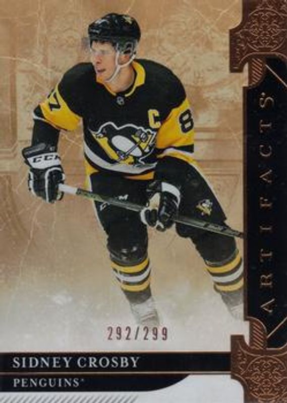Sidney Crosby 2019 Upper Deck Artifacts #110 Copper /299 RAW