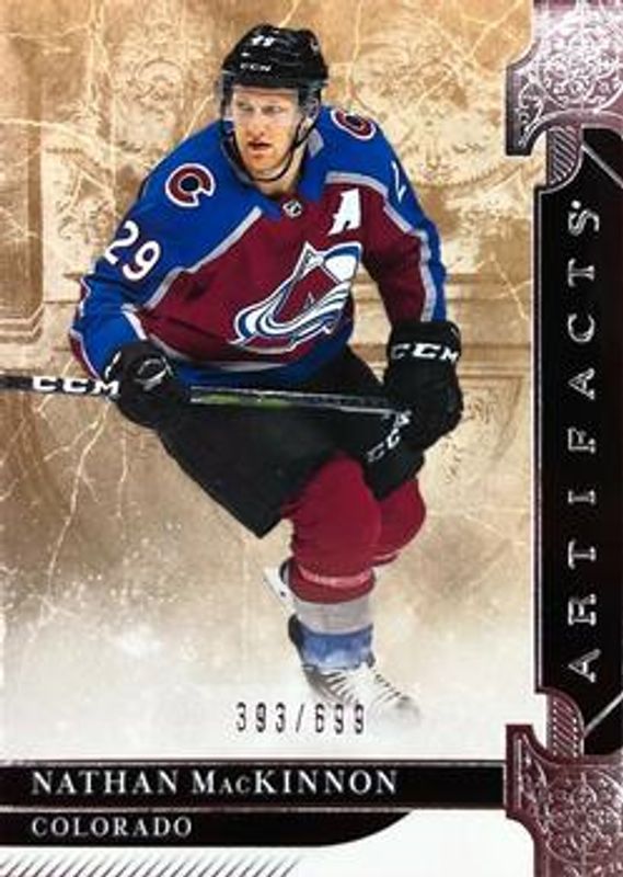 Nathan MacKinnon 2019 Upper Deck Artifacts #133 Base /999 RAW