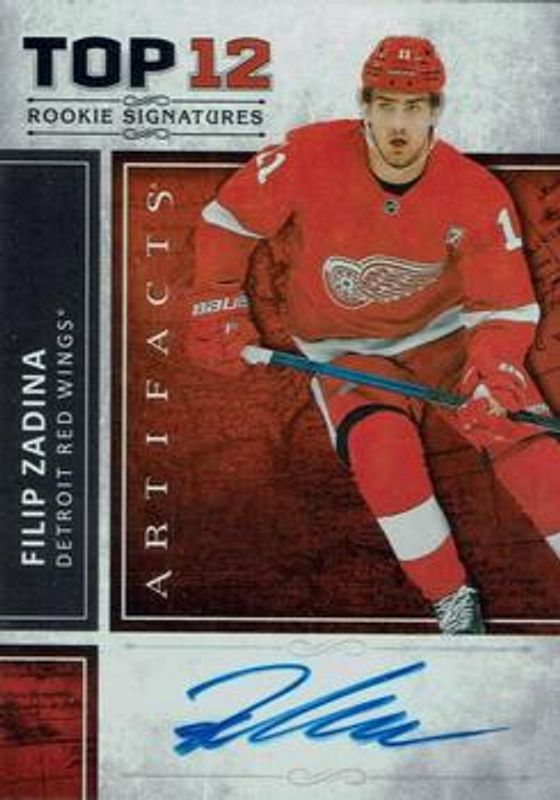 Filip Zadina 2019 Upper Deck Artifacts #RS-FZ Top 12 Rookie Signatures RAW