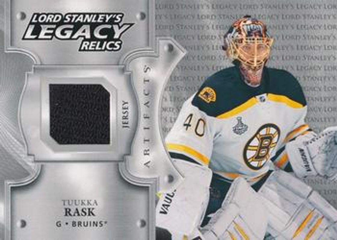 Tuukka Rask 2019 Upper Deck Artifacts #LSLR-TR Lord Stanley's Legacy Relics RAW