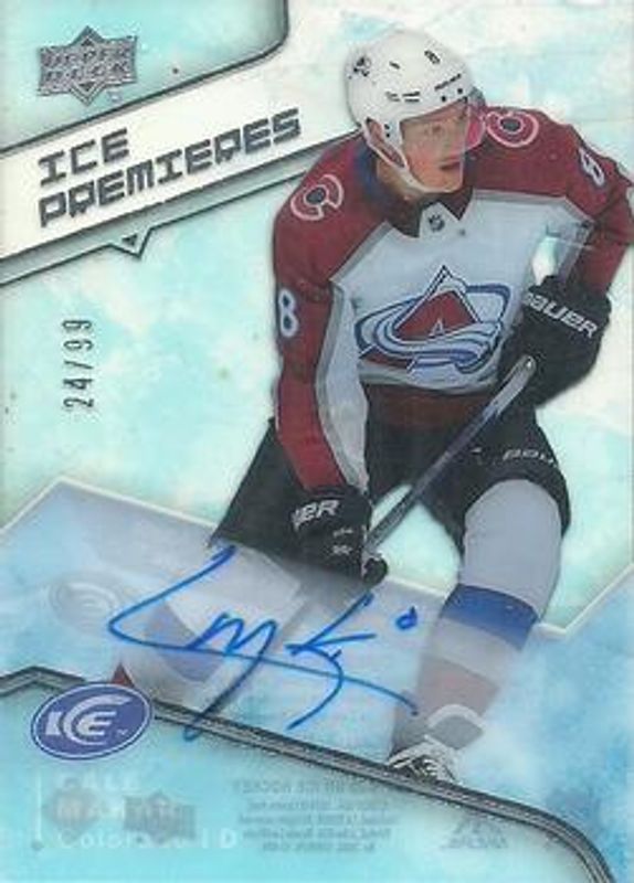 Cale Makar 2019 Upper Deck Ice #IPA-CM Ice Premieres Autographs /299 Rookie RAW
