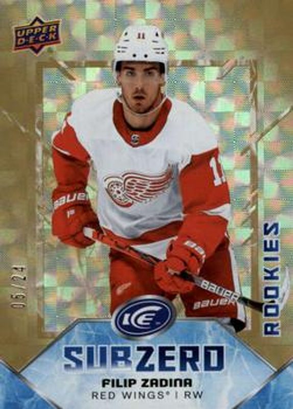 Filip Zadina 2019 Upper Deck Ice #SZ-26 Sub Zero Rookies - Gold /24 RAW