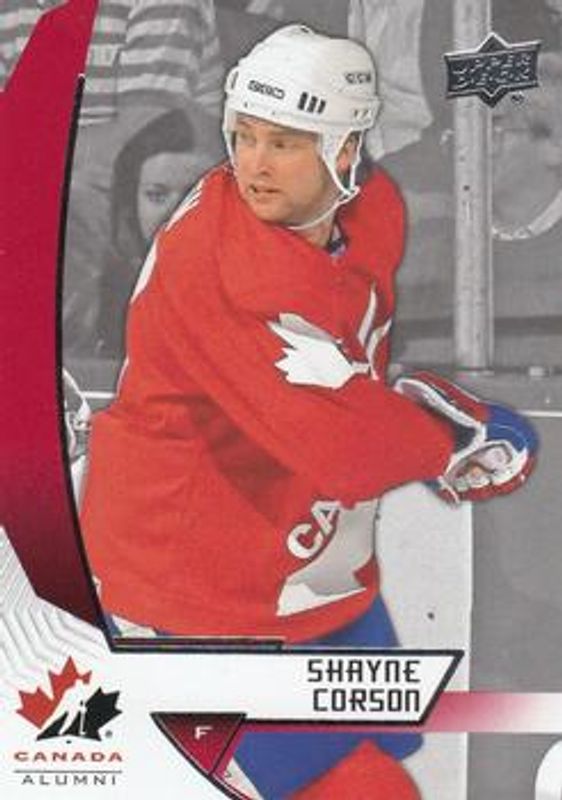 Shayne Corson 2019 Upper Deck Team Canada Juniors #91 Base RAW