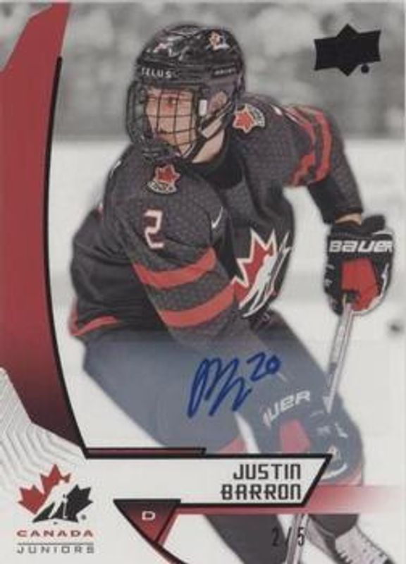 2019 Upper Deck Team Canada Juniors #13 Black Autographs /5