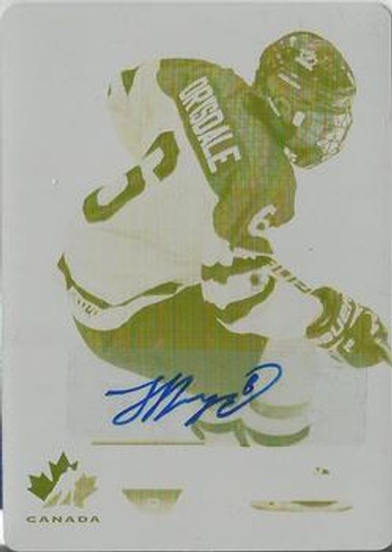 2019 Upper Deck Team Canada Juniors #80 Printing Plates Yellow /1