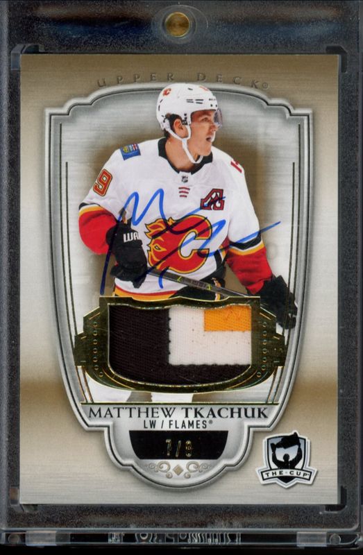 Matthew Tkachuk 2019 Upper Deck The Cup #9 2018 Upper Deck The Cup Update I: - Gold Foil /8 RAW