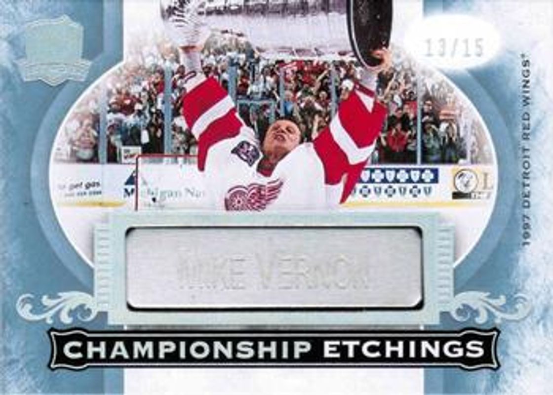 2019 Upper Deck The Cup #CE-MV Championship Etchings All Time /15
