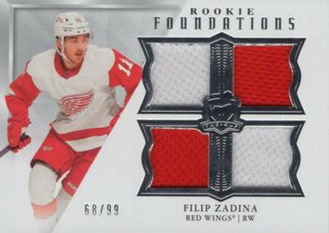Filip Zadina 2019 Upper Deck The Cup #F-FZ Foundations Rookies Jersey /49 RAW
