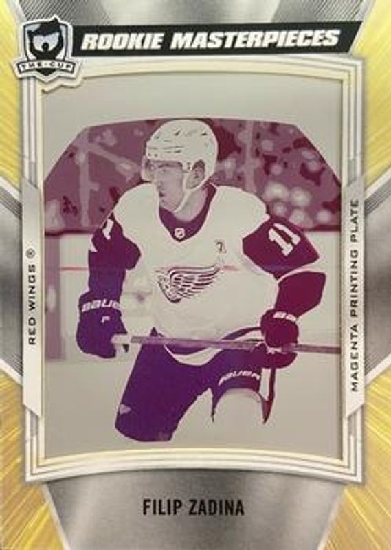 Filip Zadina 2019 Upper Deck The Cup #BD-RG-FZ Black Diamond Rookie Gems - Printing Plates Magenta /1 RAW