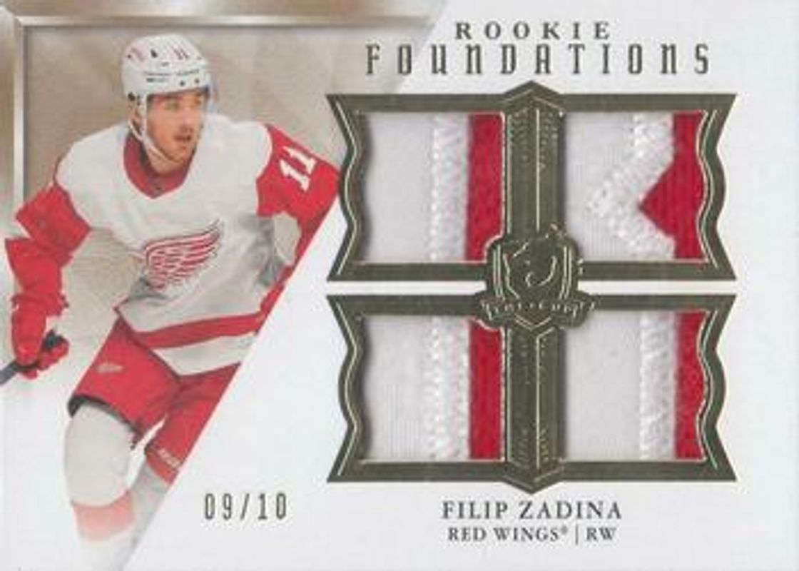 Filip Zadina 2019 Upper Deck The Cup #F-FZ Foundations Rookies Patch /10 RAW