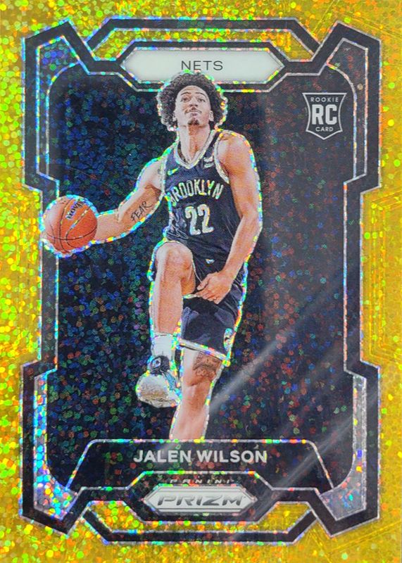 Jalen Wilson 2023 Prizm #128 Gold Sparkle /24 Rookie RAW