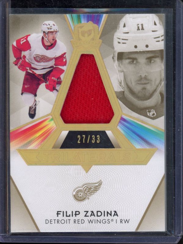 Filip Zadina 2019 Upper Deck The Cup #TL-FZ Trilaterals /33 Rookie RAW