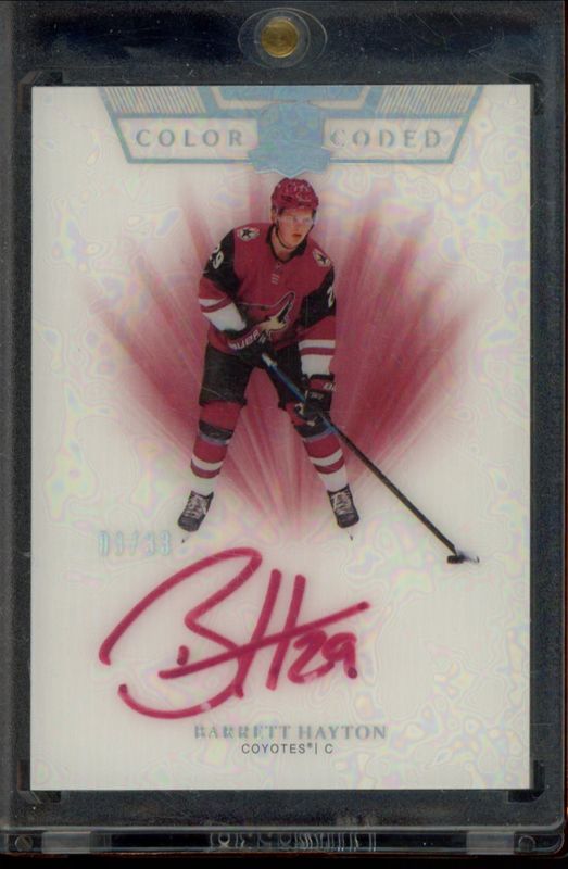 Barrett Hayton 2019 Upper Deck The Cup #CC-BH Color Coded Rookie /33 RAW