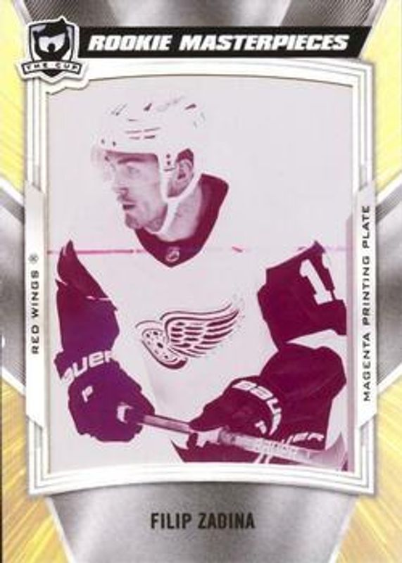 Filip Zadina 2019 Upper Deck The Cup #95 Rookie Plates Magenta /1 RAW