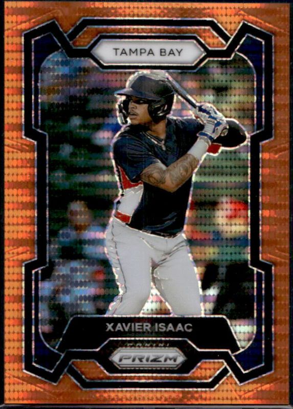 Xavier Isaac 2024 Prizm #275 Orange Pulsar /399 RAW