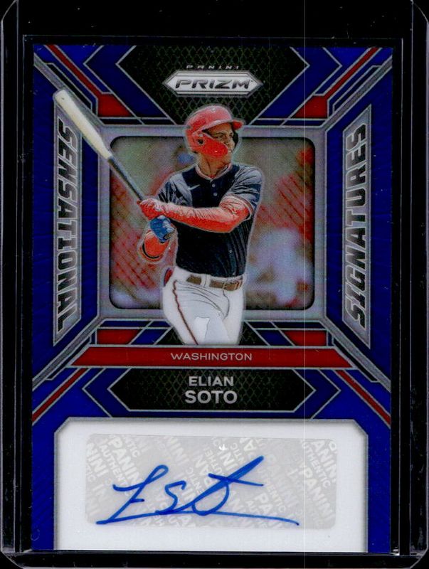 2024 Prizm #SS-ES Sensational Signatures - Blue /49